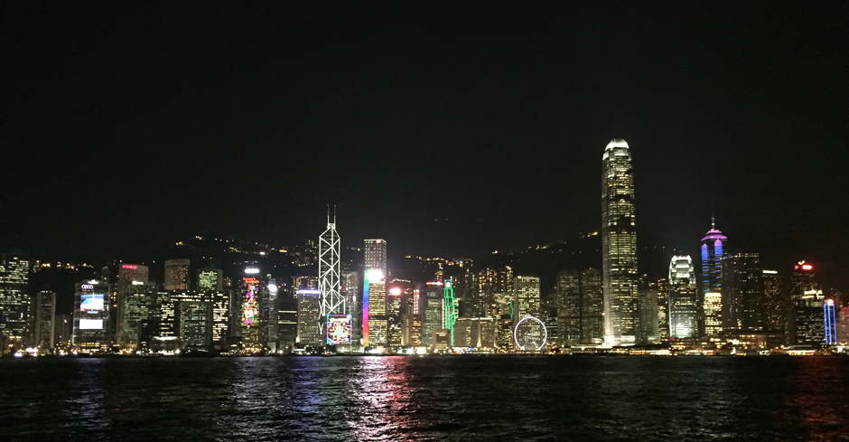 La skyline de Hong Kong vue de Kowloon